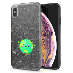 Lex Altern iPhone Glitter Case Cute Blue Earth