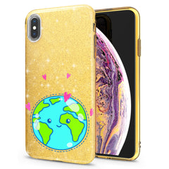 Lex Altern iPhone Glitter Case Lovely Earth