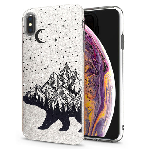 Lex Altern iPhone Glitter Case Abstract Bear