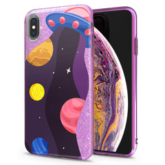 Lex Altern iPhone Glitter Case Colorful UFO