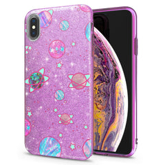 Lex Altern iPhone Glitter Case Pink Planets