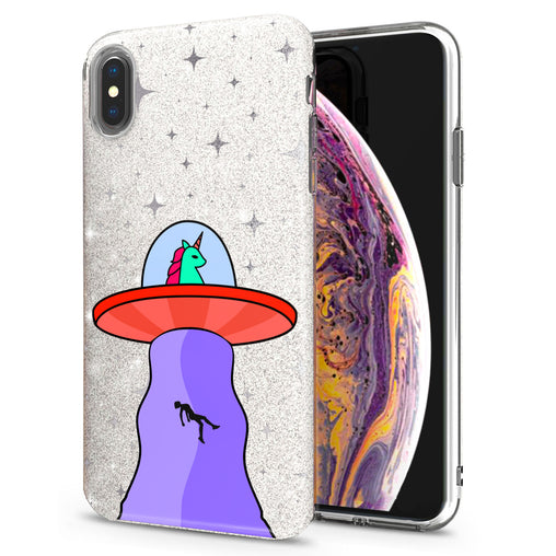 Lex Altern iPhone Glitter Case Galaxy Unicorn