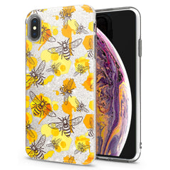 Lex Altern iPhone Glitter Case Watercolor Yellow Bee