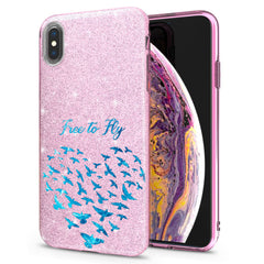 Lex Altern iPhone Glitter Case Birdie Heart Quote