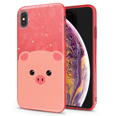 Lex Altern iPhone Glitter Case Funny Piglet