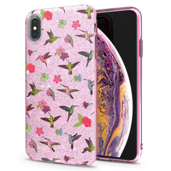 Lex Altern iPhone Glitter Case Floral Colibri