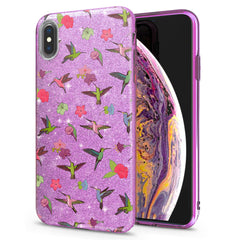 Lex Altern iPhone Glitter Case Floral Colibri