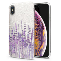 Lex Altern iPhone Glitter Case Cute Lavender Blossom