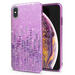 Lex Altern iPhone Glitter Case Cute Lavender Blossom