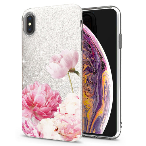 Lex Altern iPhone Glitter Case Peony Flowers