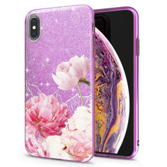 Lex Altern iPhone Glitter Case Peony Flowers