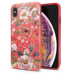 Lex Altern iPhone Glitter Case Wildflower Pattern