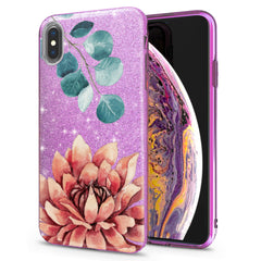 Lex Altern iPhone Glitter Case Chrysanthemum