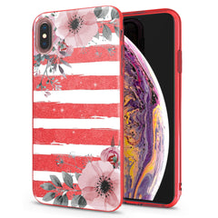 Lex Altern iPhone Glitter Case Striped Floral