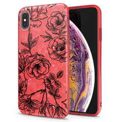 Lex Altern iPhone Glitter Case Contoured Roses
