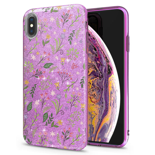 Lex Altern iPhone Glitter Case Gentle Wildflowers