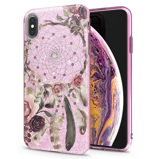 Lex Altern iPhone Glitter Case Floral Dreamcatcher