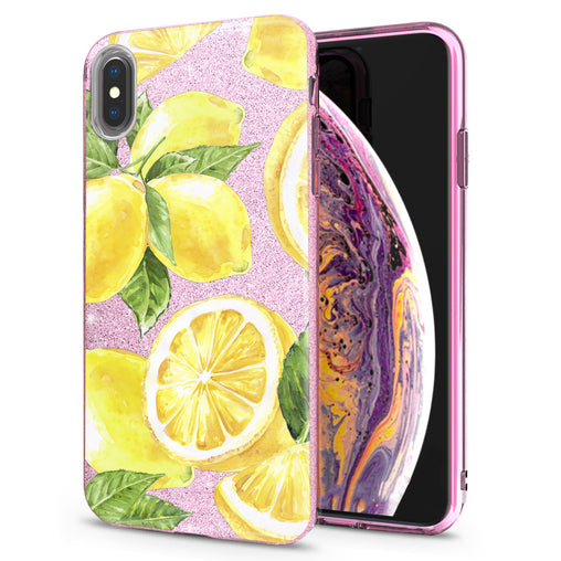 Lex Altern iPhone Glitter Case Bright Lemons