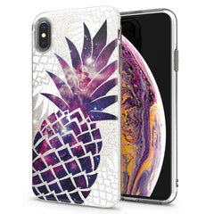 Lex Altern iPhone Glitter Case Galaxy Pineapple