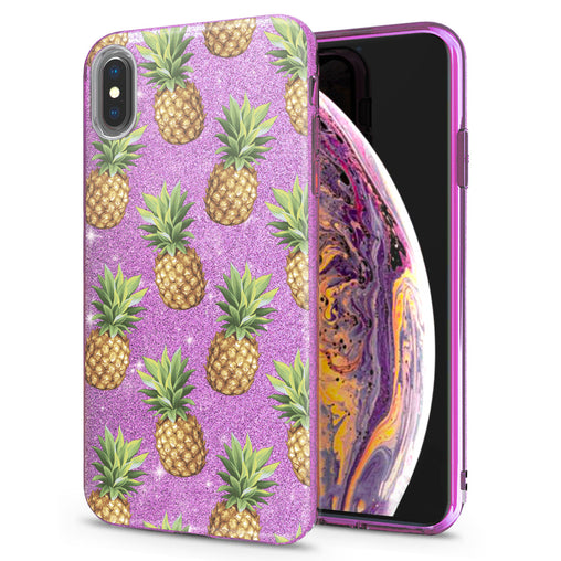 Lex Altern iPhone Glitter Case Pineapple Pattern
