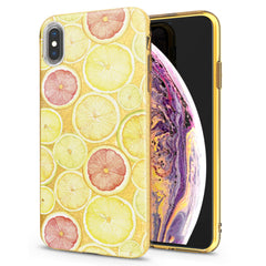 Lex Altern iPhone Glitter Case Yellow Lemon