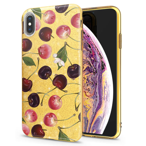 Lex Altern iPhone Glitter Case Sweet Cherries