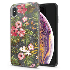 Lex Altern iPhone Glitter Case Tropical Pattern