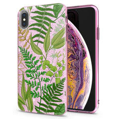 Lex Altern iPhone Glitter Case Green Ferns