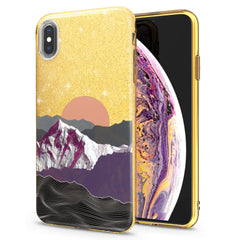Lex Altern iPhone Glitter Case Mountain Sunrise