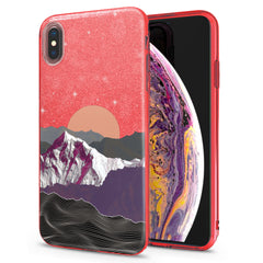 Lex Altern iPhone Glitter Case Mountain Sunrise