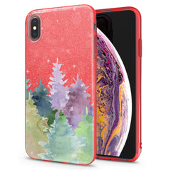 Lex Altern iPhone Glitter Case Watercolor Forest
