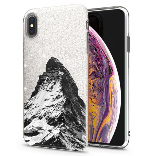 Lex Altern iPhone Glitter Case Snowy Mountain