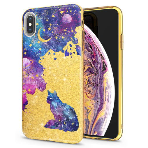 Lex Altern iPhone Glitter Case Amazing Galaxy Cat