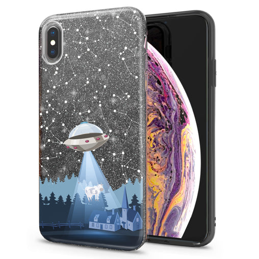 Lex Altern iPhone Glitter Case Spaceship