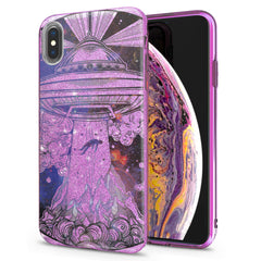 Lex Altern iPhone Glitter Case Spaceship Print