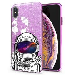 Lex Altern iPhone Glitter Case Galaxy Astronaut