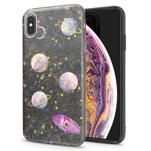 Lex Altern iPhone Glitter Case Awesome Planets Theme