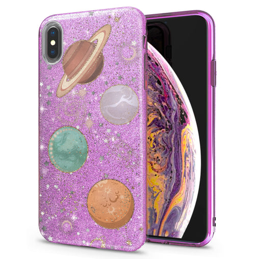 Lex Altern iPhone Glitter Case Shiny Planets