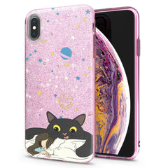 Lex Altern iPhone Glitter Case Feline Sweet Dreams
