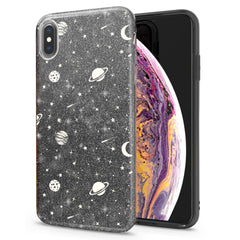 Lex Altern iPhone Glitter Case Galaxy Print