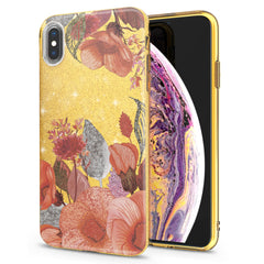 Lex Altern iPhone Glitter Case Glitter Flowers