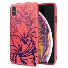 Lex Altern iPhone Glitter Case Contoured Lilies