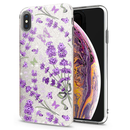 Lex Altern iPhone Glitter Case Awesome Lavenders