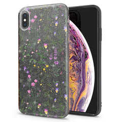 Lex Altern iPhone Glitter Case Gentle Wildflowers Art