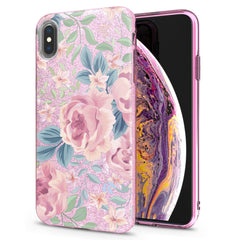 Lex Altern iPhone Glitter Case Amazing Pink Roses
