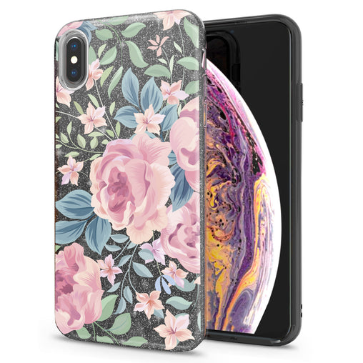 Lex Altern iPhone Glitter Case Amazing Pink Roses