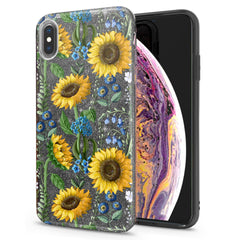 Lex Altern iPhone Glitter Case Juicy Sunflower Print
