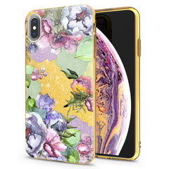 Lex Altern iPhone Glitter Case Watercolor Flowers