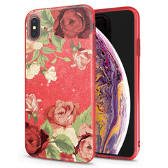Lex Altern iPhone Glitter Case Roses in Bloom