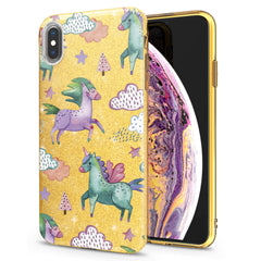 Lex Altern iPhone Glitter Case Colorful Unicorn